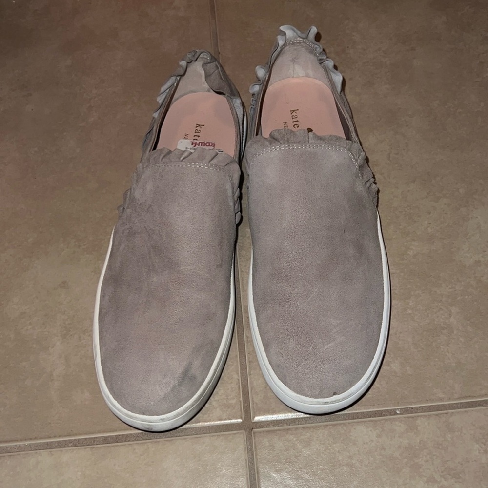 Kate Spade taupe Slip-On Sneakers